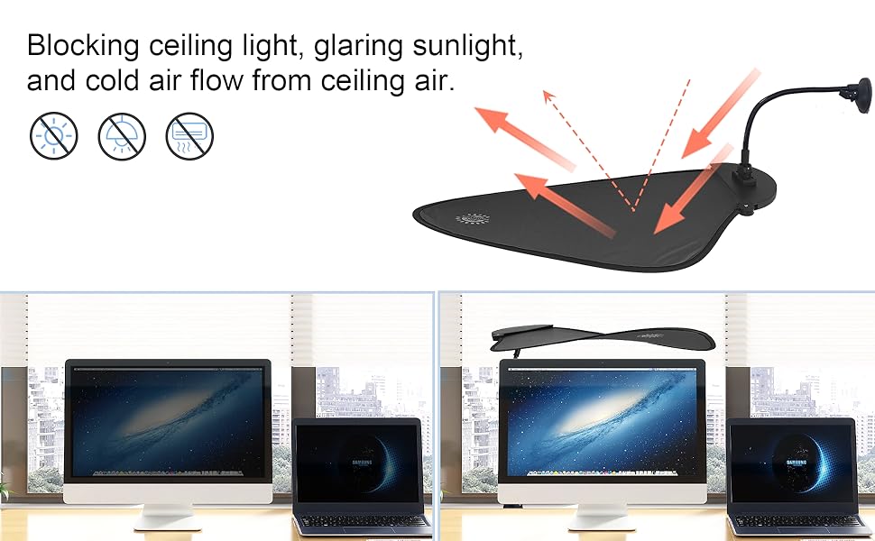 cubicle light shield