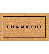 THEODORE MAGNUS Thanksgiving Door Mat - Welcome Mat for Front Door with Non-Slip Backing - Durabl...