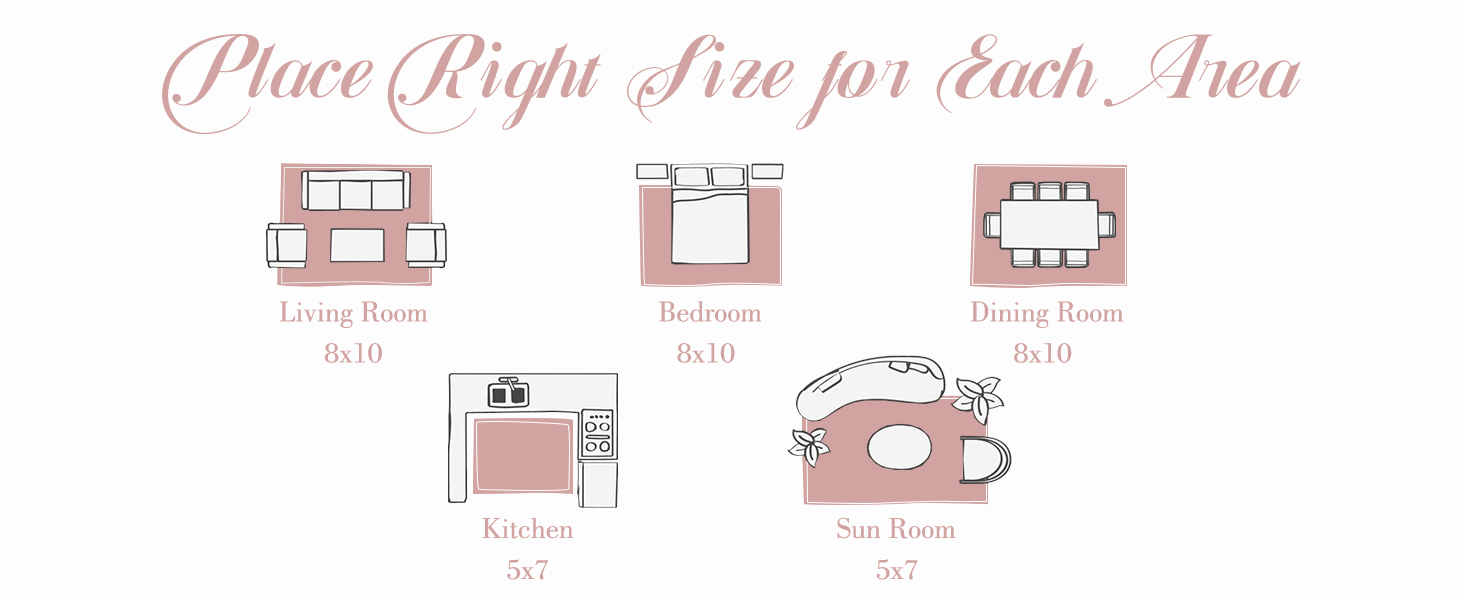 Boho Soft Floral Nursery Rug Non Slip. Indoor Ultra-Thin Area Rug for Kid Room Living Room Dorm