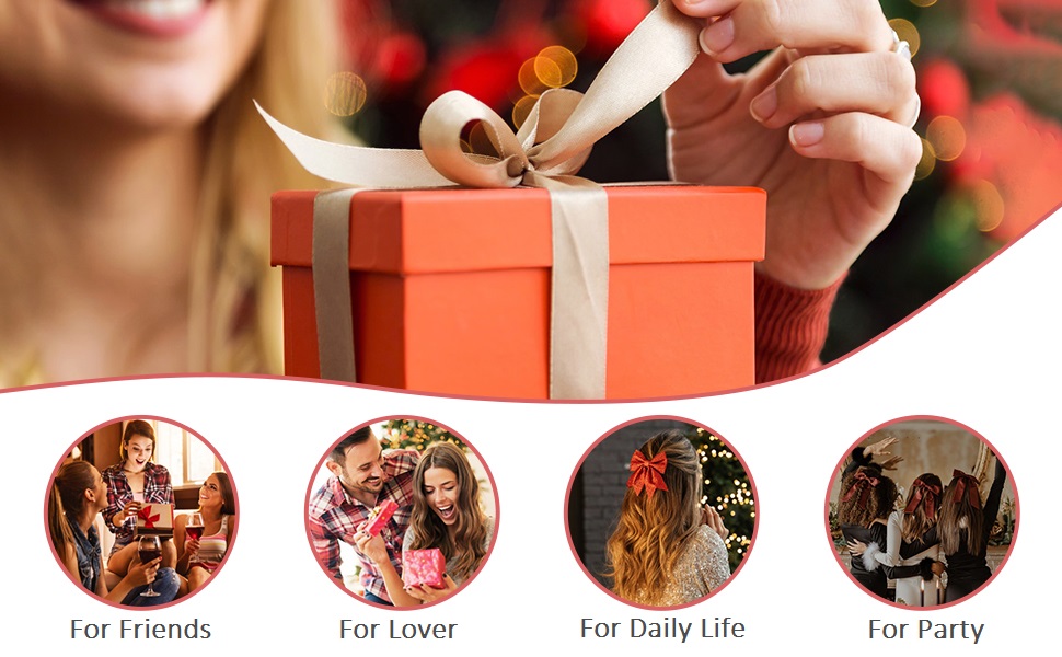 Hair Bows for Women Girls Velvet Black Bow Hair Clips Vintage Hair Accessories for Women