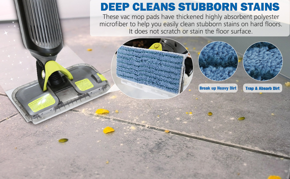 Extolife 6 Pack Reusable Replacement Pads for Shark Vacmop