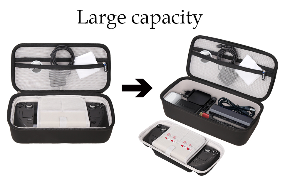 Steam Deck OLED 1TB 本体 + キャリングケース Amazon.com: Carrying Travel Case for Steam Deck/ Steam Deck