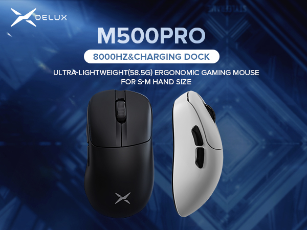 Amazon.com: DeLUX M500 PRO Wireless Ergonomic Gaming Mouse