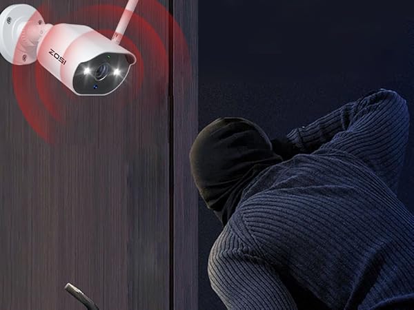 Amazon.co.jp: ZOSI ワイヤレス防犯カメラ8台セット 300万画素