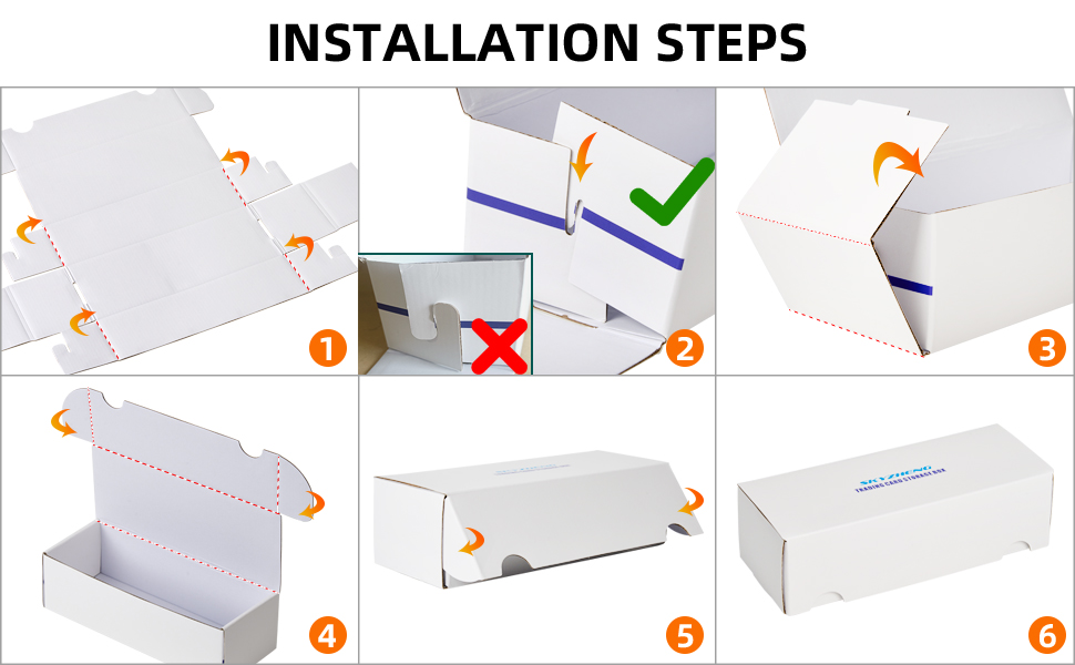 SKYZHENG Trading card storage box baseball card storage box