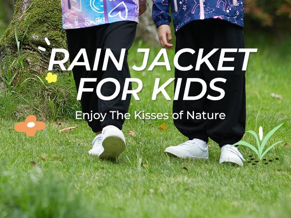 Amazon.com: Kids Rain Jacket Waterproof Raincoat Mesh Lined