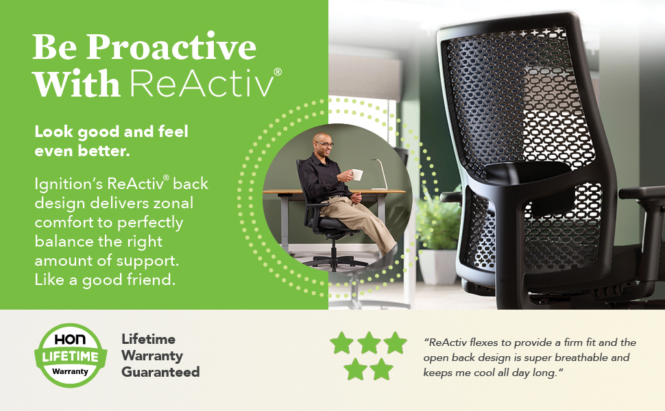 hon　椅子ブルー Amazon.com: HON Ignition 2.0 ReActiv Ergonomic Office Chair