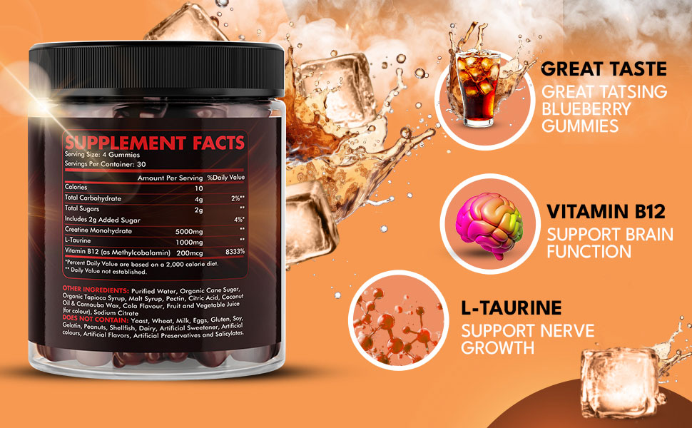 creatine gummies 5000mg cola