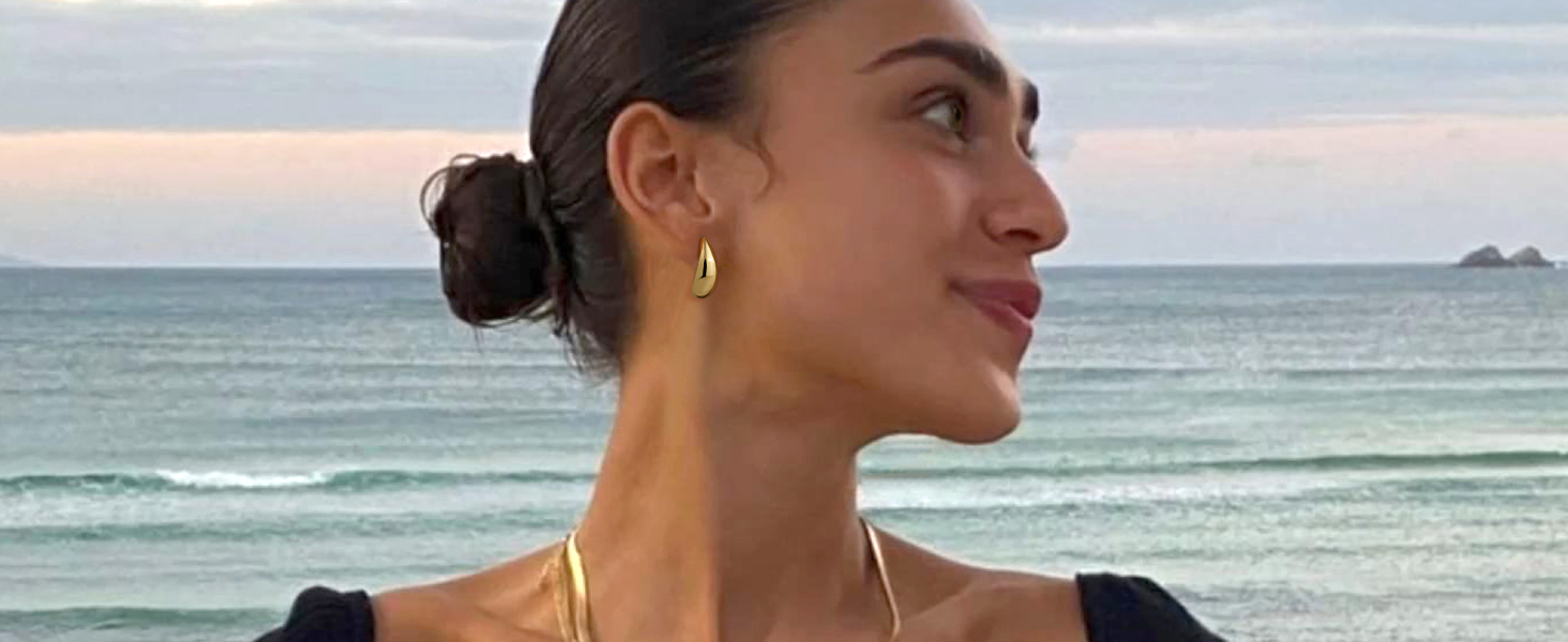 gold hoops earrings for women