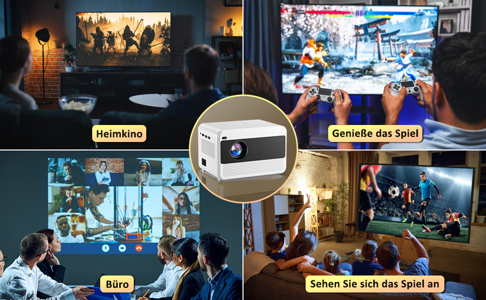 WEEJECTOR Projector, Full HD 1080P LED Video Projector, 16000 Lumens
