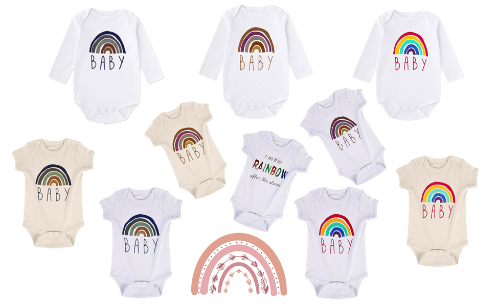 rainbow baby outfits