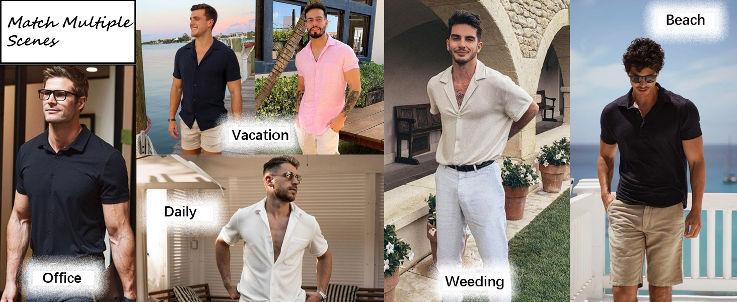 Men's casual shirts that can be worn on a variety of occasions