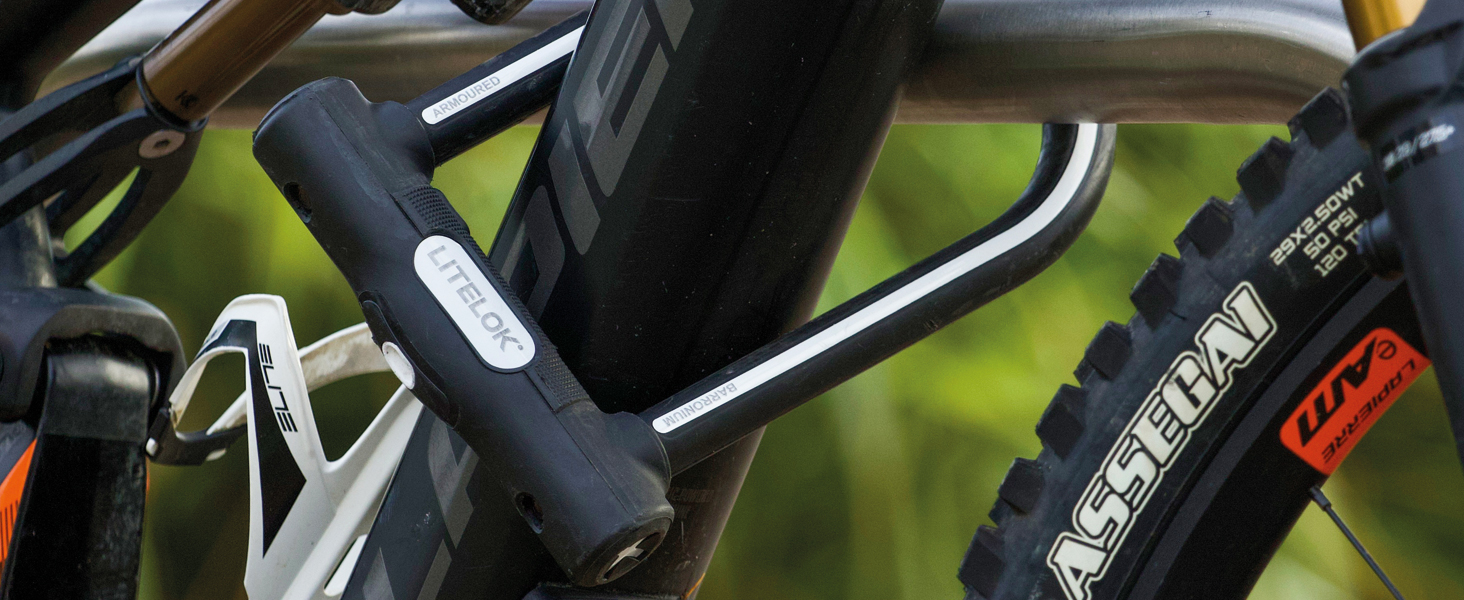 LITELOK X1 High Security Bike Lock, Angle Grinder Resistant Armoured D