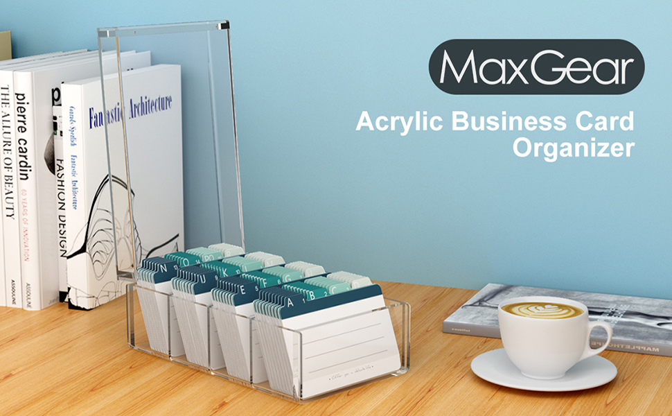 MaxGear Business Card Holder 3x5 inches Index Cards