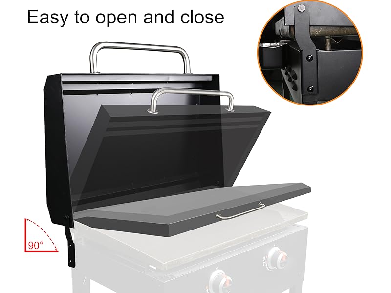 Utheer Hinged Lid for Blackstone Griddle 28"，Hard Cover