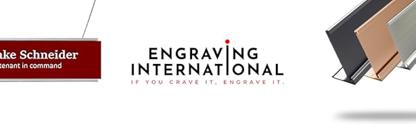 Engraving International Engraved Nameplate Deskplate Customized Engrave Gift Business Corporate