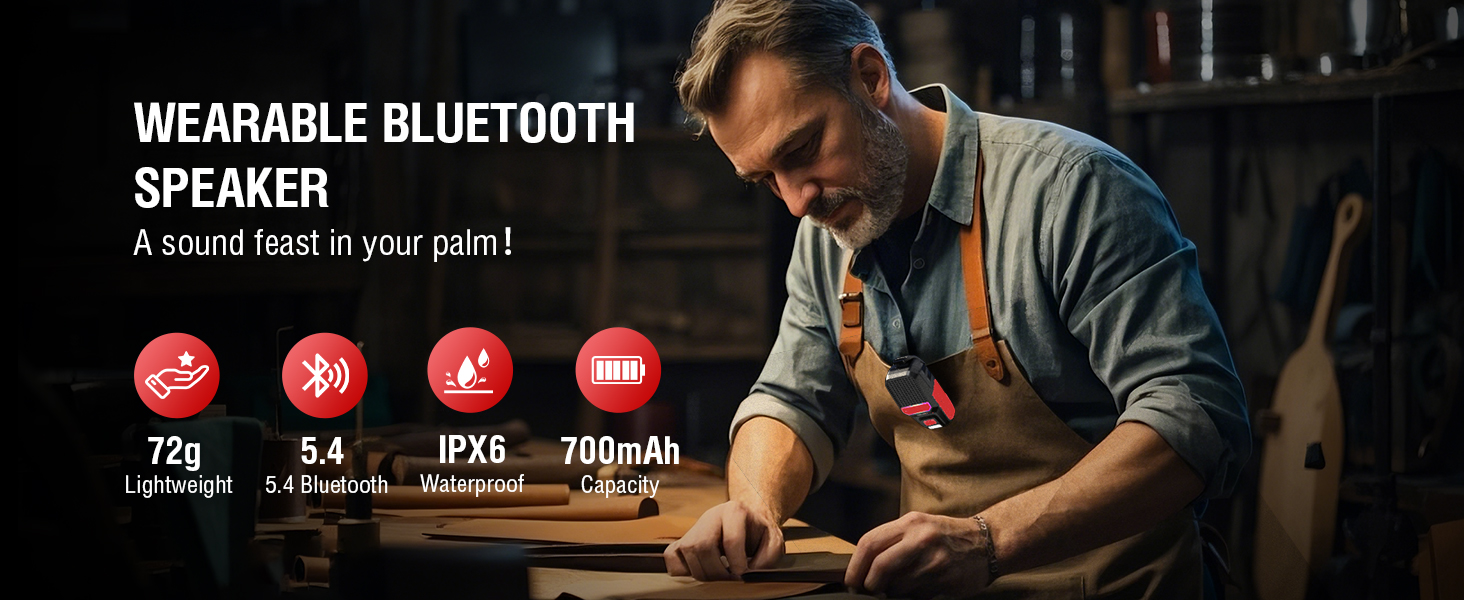 Wearable Bluetooth Speaker