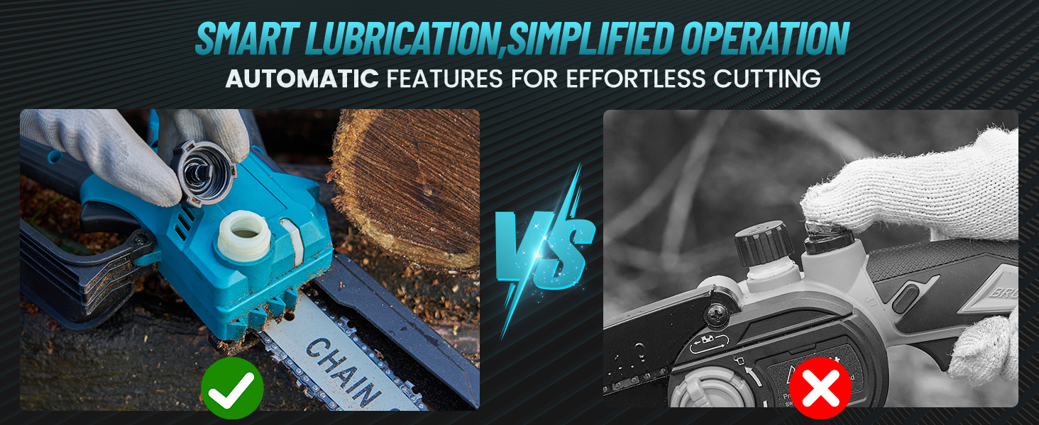 Seesii 2in1 8Inch Cordless Pole Saw & Mini Chainsaw