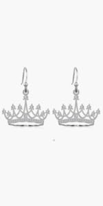 crown earrings