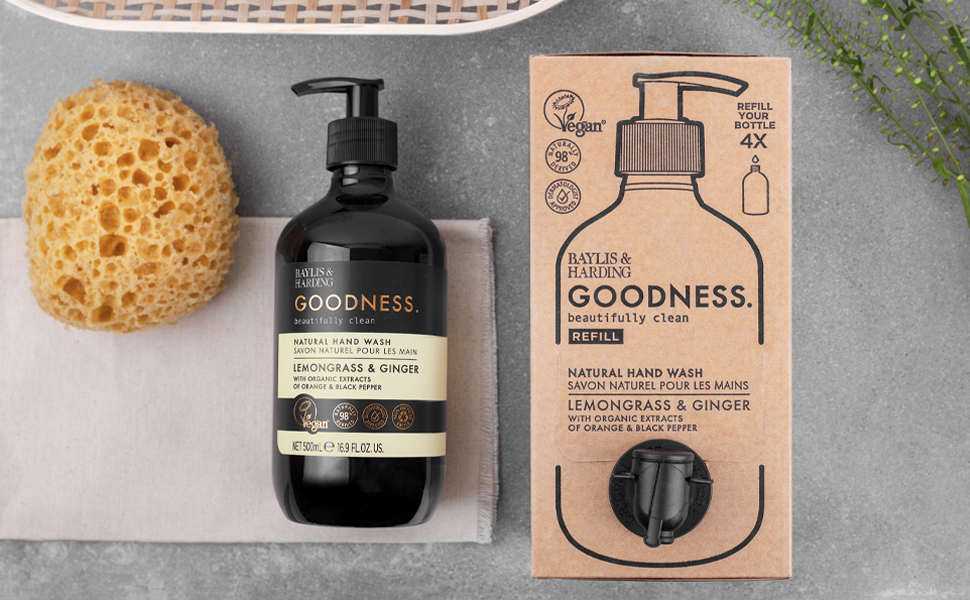 Baylis & Harding Goodness Lemongrass & Ginger Natural Hand Wash 2 litre
