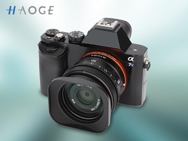 レンズ(単焦点) Fe 40mm f2.5 G + hoage hood Amazon.com : Haoge LH-S245G Metal Bayonet Square Lens Hood