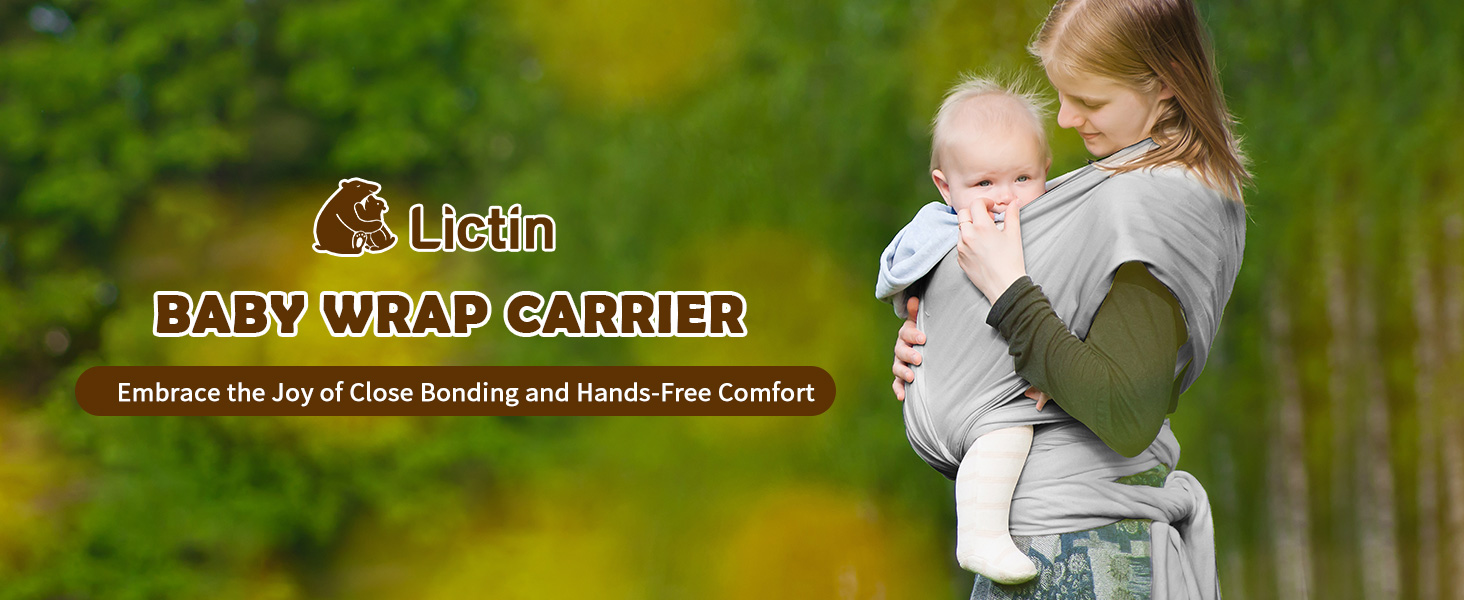 Lictin Baby Wrap Carrier Adjustable Breastfeeding Cover Cotton Sling