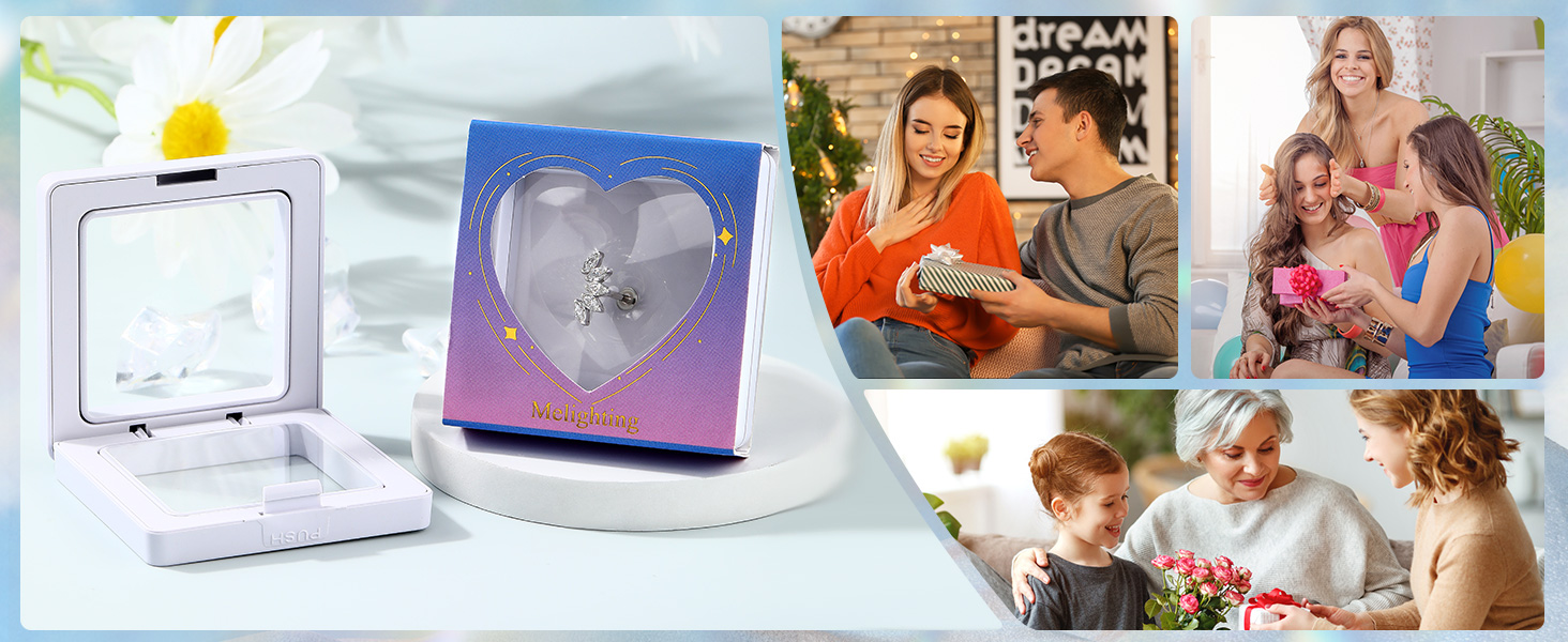 Melighting Cartilage Earring Sterling Silver 925 Curved