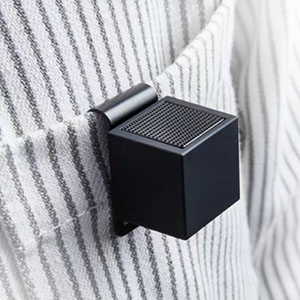 Wear it on your shirt.