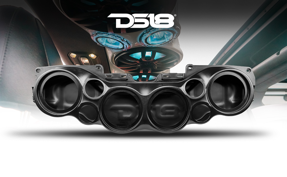 DS18 JEEP SOUNDBAR, JEEP SPEAKERS, JEEP SOUND BAR, JEEP OVERHEAD SOUNDBAR ENCLOSURE, JEEP AUDIO