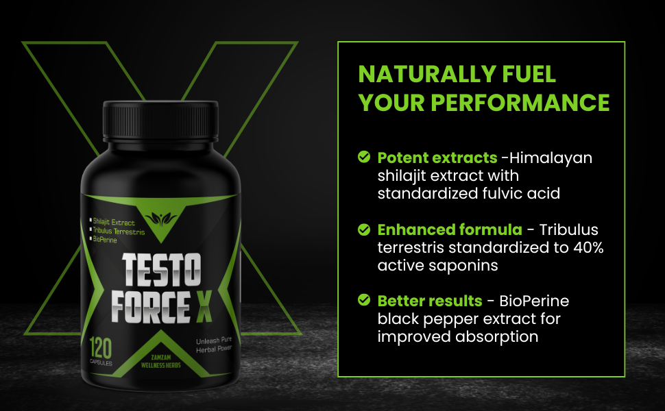 Text reads 'NATURALLY FUEL YOUR PERFORMANCE' against black background with neon green geometric accents. Multiple panels show product marketing design elements.