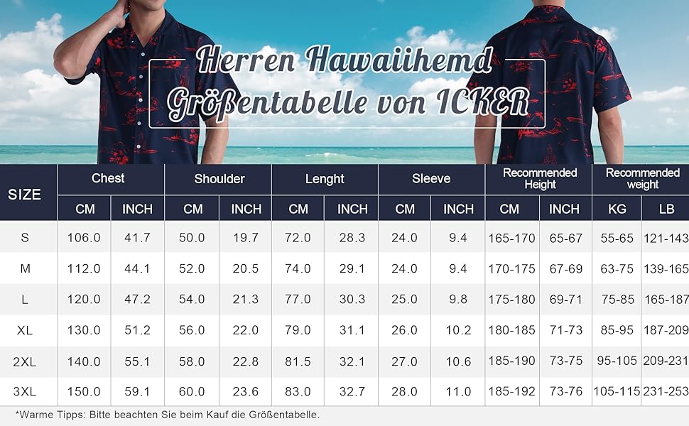 herren hemd kurzarm hawaiihemd herren