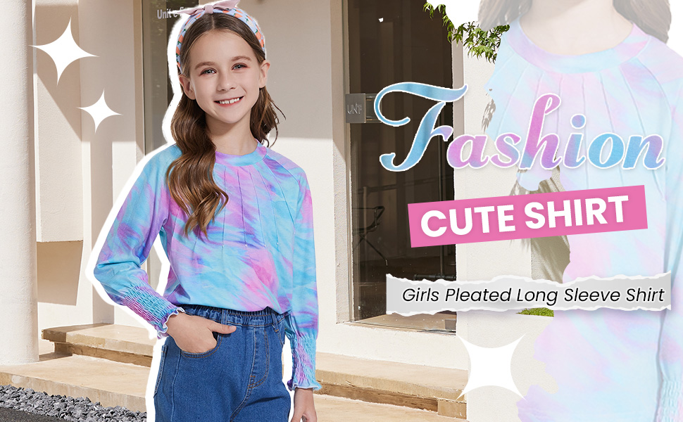 fashion long sleeve shirts for girls