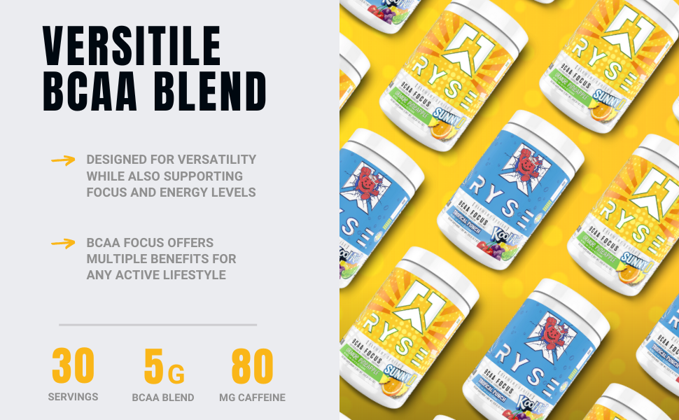 Ryse Element Series BCAA Focus Hydrate, Focus, Recover