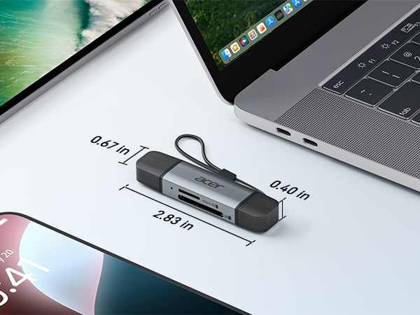acer 2-in-1 SD Card Reader