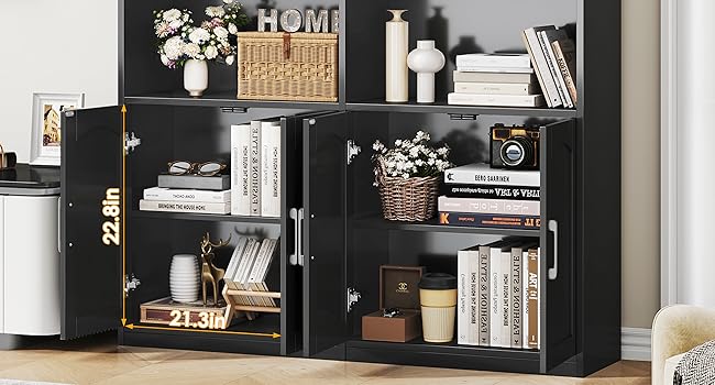 Large bookshelf with door