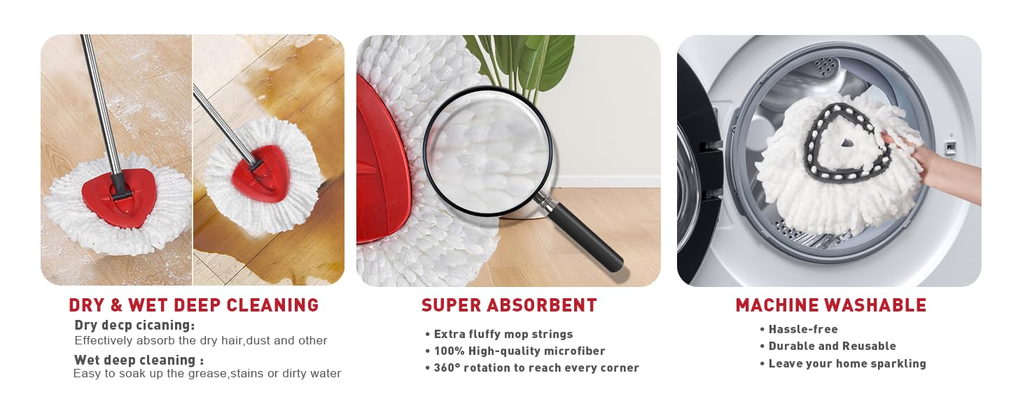 compatible with ocedar mop heads replacementsom