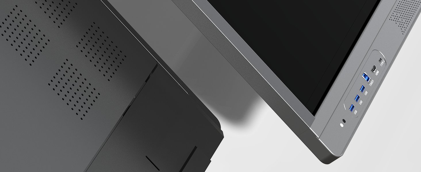 smart board with aluminum frame and alloy back cover, design for durable