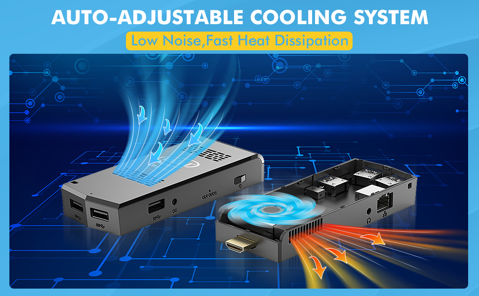 AIOEXPC Mini PC Stick Intel Celeron N4020 Windows 11 Pro