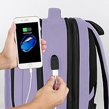 Travel backpack with USB charging port