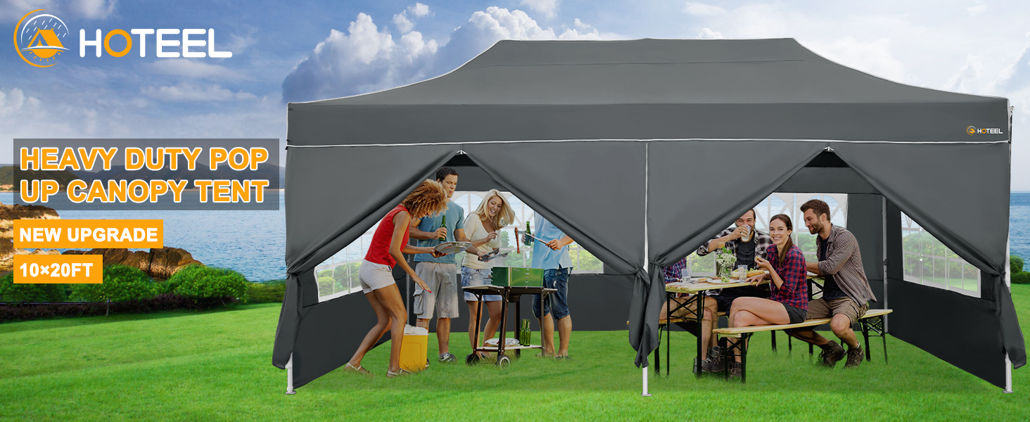 10x20 pop up canopy with sidewalls