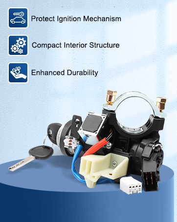 Automotive KUTTOLE Ignition Lock Cylinder Housing Ignition Lock Switch Ignition Switch Lock Kits
