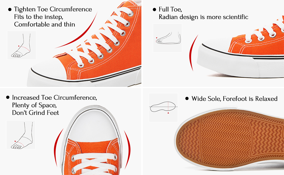 high top canvas shoes