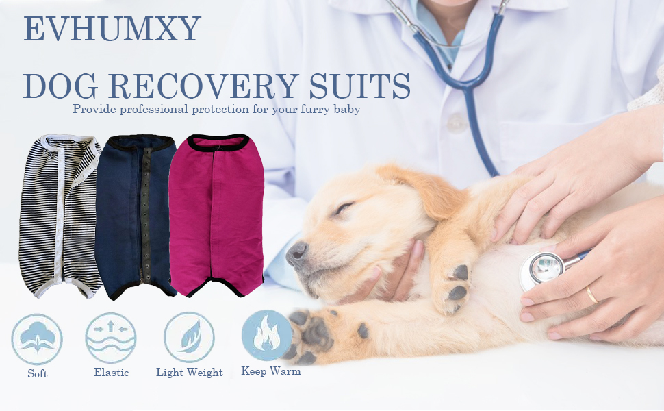 EVHUMXY Dog Recovery Suit, Post Surgery Recovery Suit for