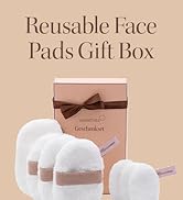 waschies Reusable Face Pads Gift Box - Set of 7 Eco Face Pads: Makeup Remover Pads, Face Exfoliator
