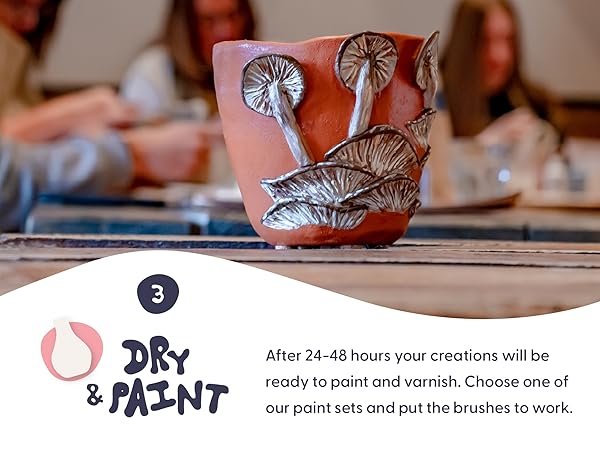 Step 3 dry your creation for 48 hours and then paint and varnish to waterproof