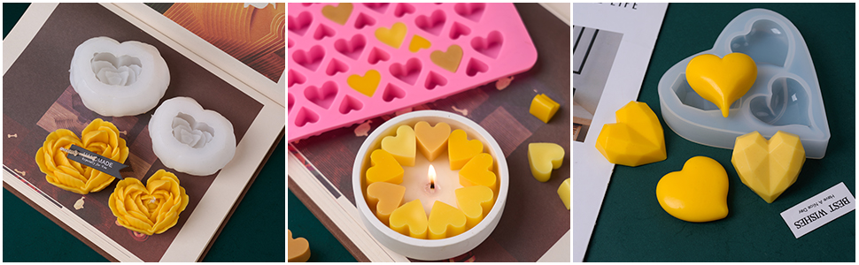 Heart Rose Set -Multi-moulding