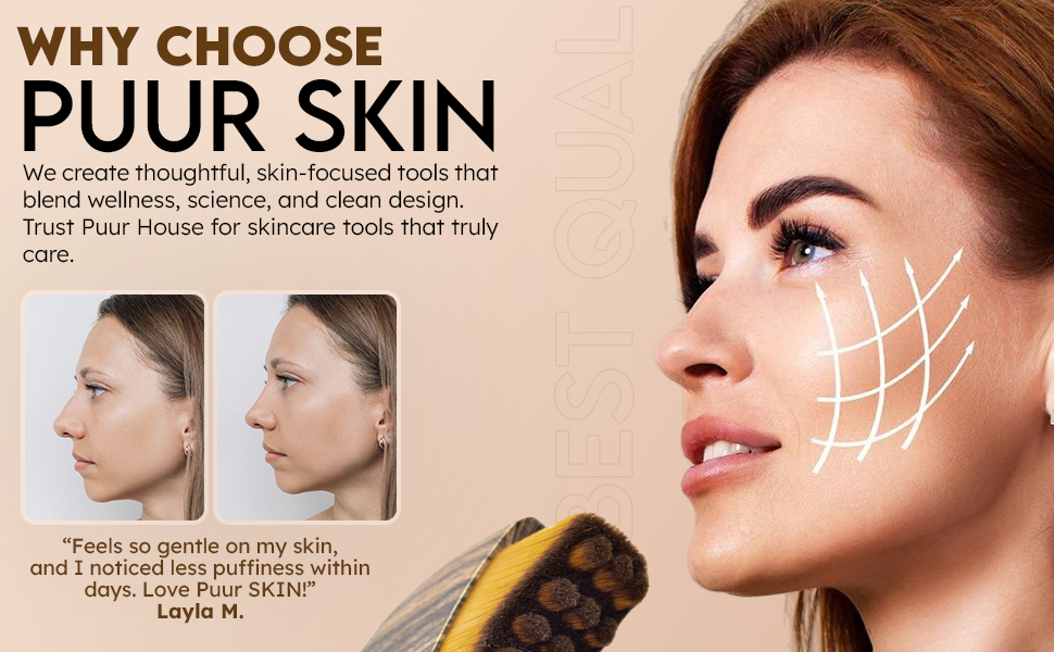 contour face brush lymphatic drainage - facial lymphatic brush - festivalment lymphatic brush