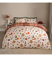 OHS Autumn Double Duvet Set, Ultra Soft Warm Cosy Stylish Autumnal Novelty Halloween Bedding Luxu...