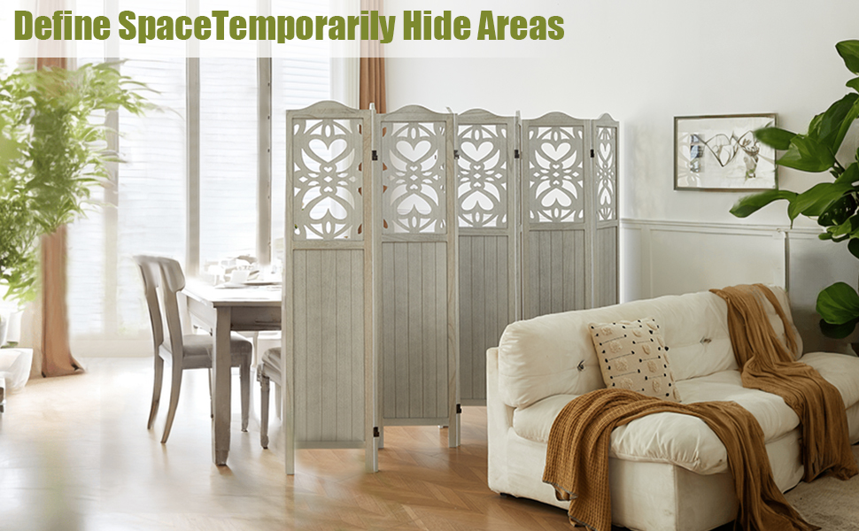 ALeesing 8 Panel Room Divider Foldable Portable Screen 5