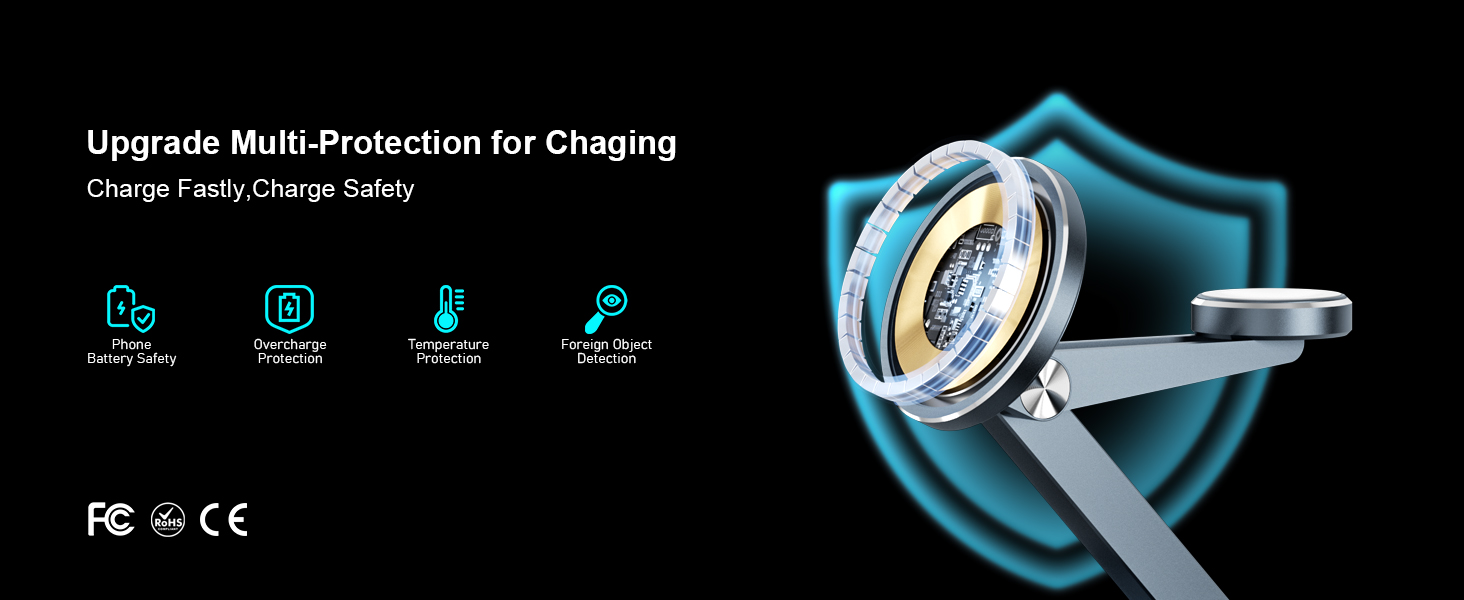 multi device charging station,apple watch and phone charger